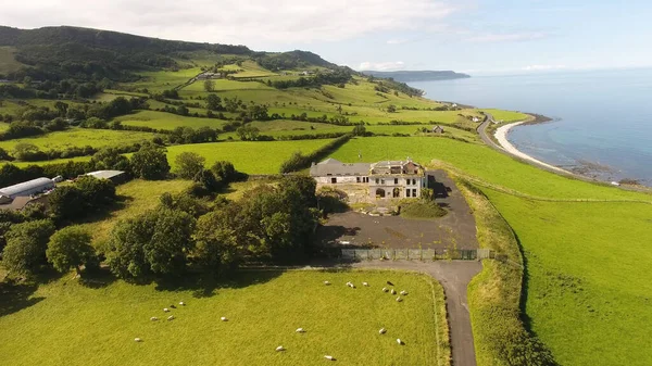 Drumnagreagh House Hotel Ruin Glenarm Antrim Northern Ireland — Φωτογραφία Αρχείου