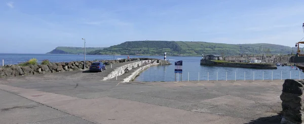 Carnlough Bay Harbour Glencloy Antrim Irlanda Norte — Fotografia de Stock