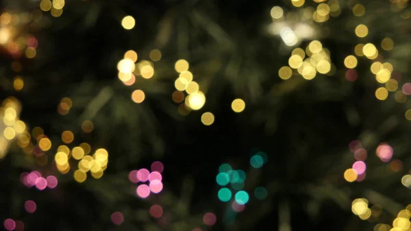 Christbaumschmuck Aus Dem Fokus Kugeln Defokussiert Unscharf — Stockfoto