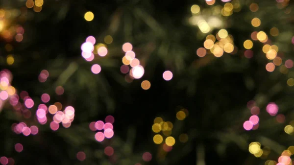 Christbaumschmuck Aus Dem Fokus Kugeln Defokussiert Unscharf — Stockfoto