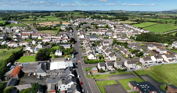 Вид Воздуха Деревню Cloughmills Village Ballymena Antrim Северная Ирландия — стоковое фото