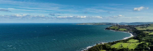 Flygfoto Den Vackra Pittoreska Glens Antrim Nordirland — Stockfoto