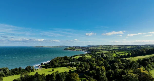 Aerial Photo Beautiful Picturesque Glens Antrim Northern Ireland — стокове фото