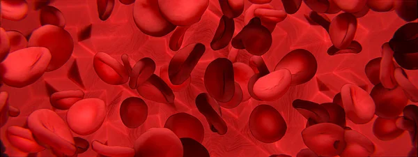 Red Bloodcells Rbc Hemoglobin Illustration — стокове фото