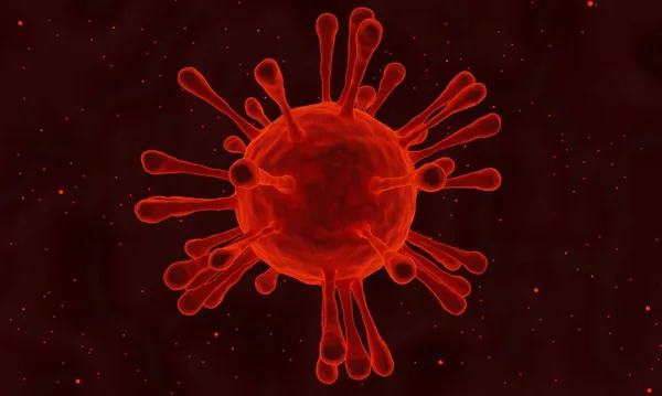 Rendering Big Corona Big Covid Virus Hpv Virus Influenzale Influenza — Foto Stock