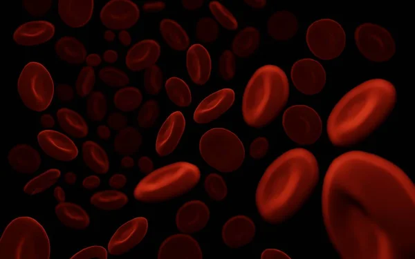 Röda Blodkroppar Erytrocyt Vit Bakgrund Hälsovård Koncept Vektor Illustration Render — Stockfoto
