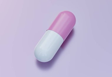 Aşk tedavisi, duygusal çözüm, aşk ilacı, 3 boyutlu illüstrasyon.