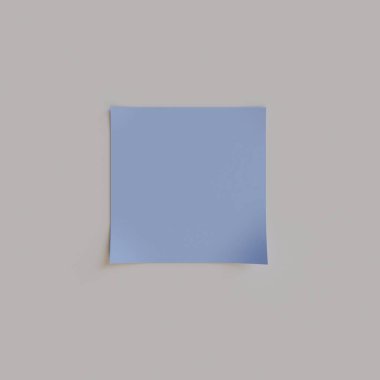 white empty note paper with shadow. mockup. 3d rendering