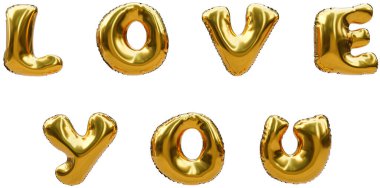 golden alphabet with gold foil letters and numbers. 3d rendering