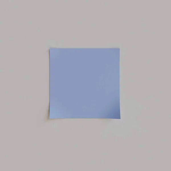 White Empty Note Paper Shadow Mockup Rendering — Stock Fotó