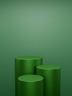 podium with empty space for your text. 3d illustration