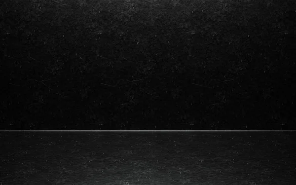 Empty dark abstract cement wall, empty stone wall scene and studio room 3D render.