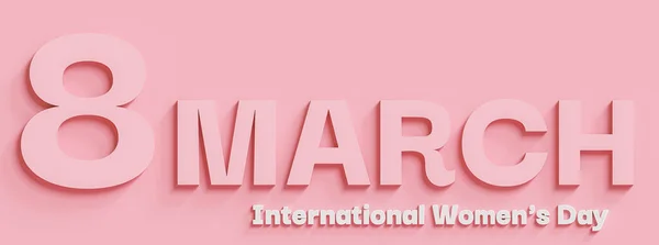 Marchar Dia Das Mulheres Dia Internacional Mulher Fundo Ilustração — Fotografia de Stock
