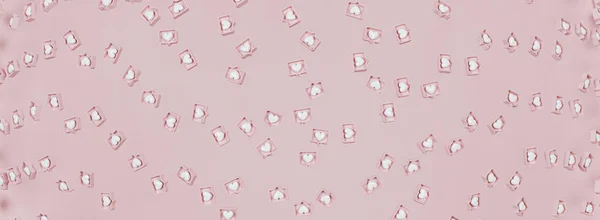 Розовый Белом Фоне Иллюстрация Концепция Социальных Сетей Рендеринг — стоковое фото