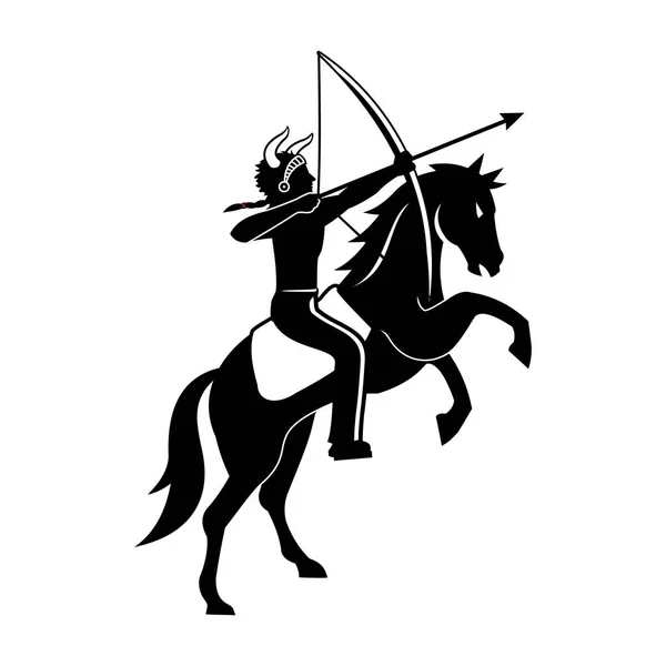 Лучники Индии Лошадях — стоковый вектор
