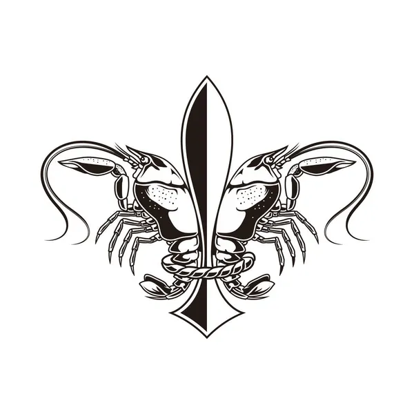 Вектор Логотипа Креветок — стоковый вектор