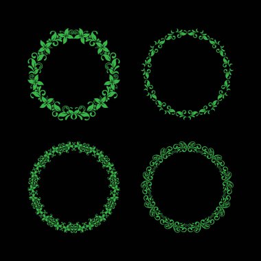 Doğal Kenarlık Vektör Sanatı şablonu