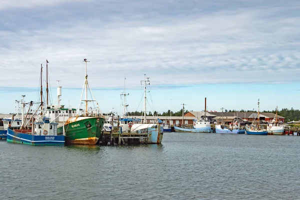 Krik North Jutland Denmark September 2020 Fishing Boats Agger Harbour — 图库照片