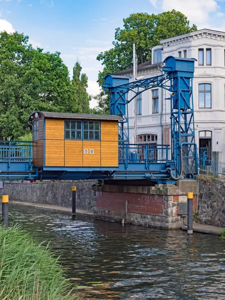 Storico Ponte Sul Fiume Elde Plau See Nel Meclemburgo Pomerania — Foto Stock