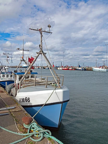 Hanstholm Jylland Danmark September 2020 Traditionella Fiskebåtar Hanstholms Hamn — Stockfoto