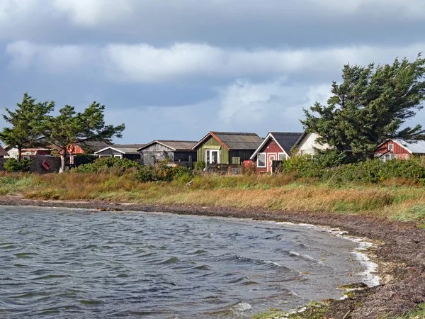 丹麦Limfjord海岸上的传统别墅 — 图库照片