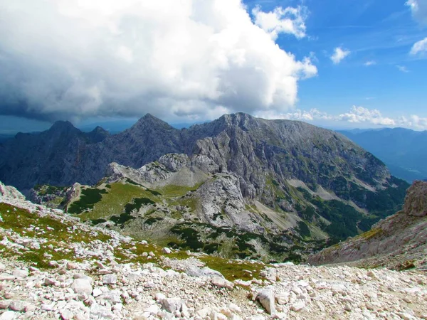 Triglav Milli Parkındaki Dağlık Manzaranın Manzarası Slovenya Nın Gorenjska Bölgesindeki — Stok fotoğraf