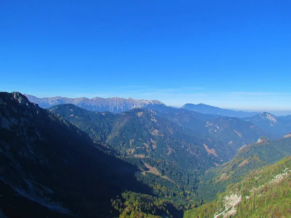 Beautiful Scenic View Mountains Hills Karavanke Mountains Gorenjska Region Slovenia — Stock Photo, Image
