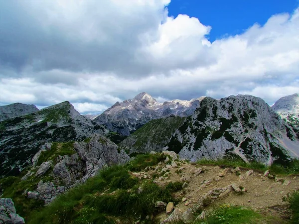 Γραφική Θέα Του Βουνού Triglav Υψηλότερο Βουνό Της Σλοβενίας Στις — Φωτογραφία Αρχείου