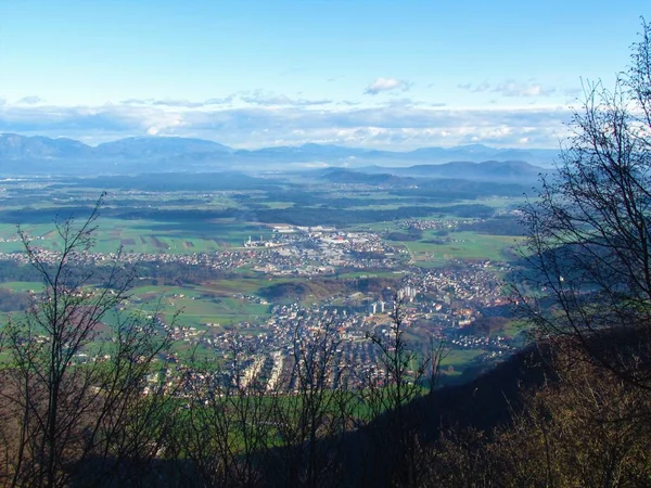 Miasto Skofja Loka Gorenjska Słowenia — Zdjęcie stockowe
