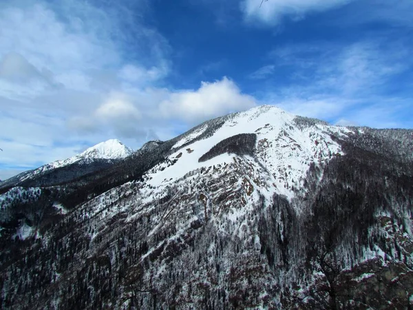 Vista Las Montañas Storzic Srednji Vrh Los Alpes Kamnik Savinja —  Fotos de Stock