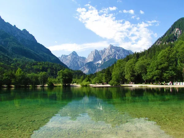 Slovenya Nın Gorenjska Kenti Kranjska Gora Yakınlarındaki Jasna Gölü Julian — Stok fotoğraf