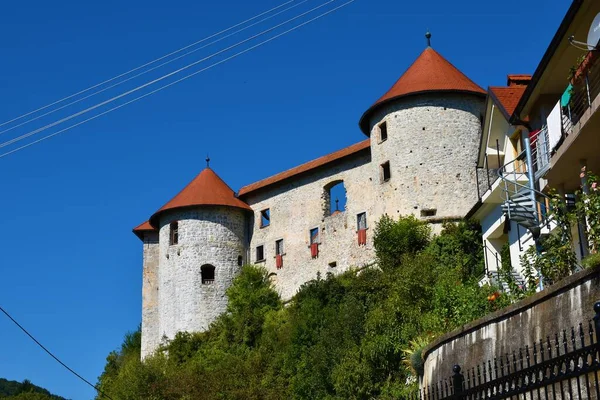 View Zuzemberk Castle Suha Krajina Dolenjska Slovenia Bellow — Stock Photo, Image