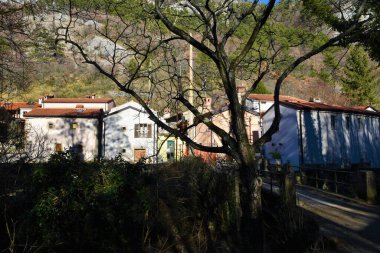 Val Rosandra 'daki Botazzo veya Botac köyü veya İtalya' daki Trieste yakınlarındaki Glinscica vadisi