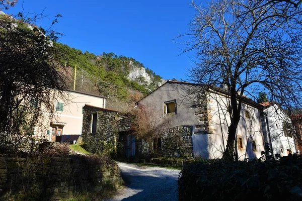 Kleines Dorf Botazzo Oder Botac Val Rosandra Oder Glinscica Tal — Stockfoto