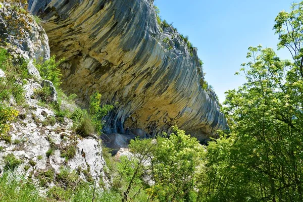 Formación Rocosa Veli Badin Borde Kárstico Istria Eslovenia — Foto de Stock