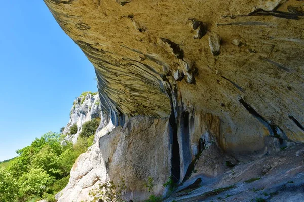 Formación Rocas Naturales Veli Badin Karst Edge Istria Eslovenia — Foto de Stock