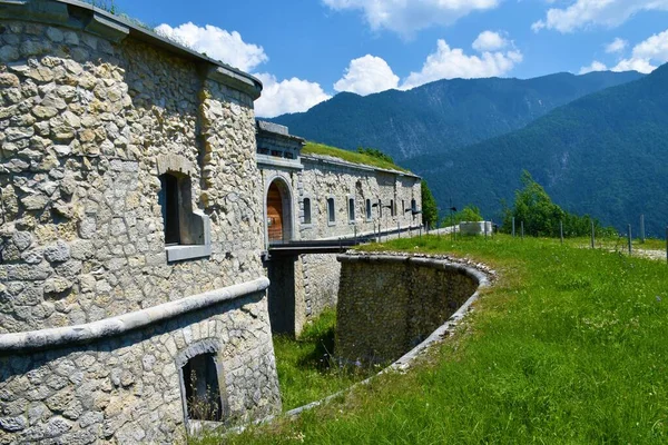 Forte Monte Ricco Fortification Town Pieve Cadore Trench Veneto Region — Stock Photo, Image