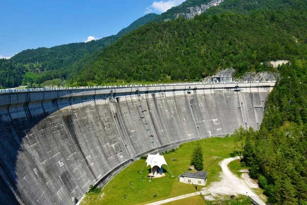 View Pieve Cadore Dam Veneto Region Belluno Province Italy — Stock Photo, Image