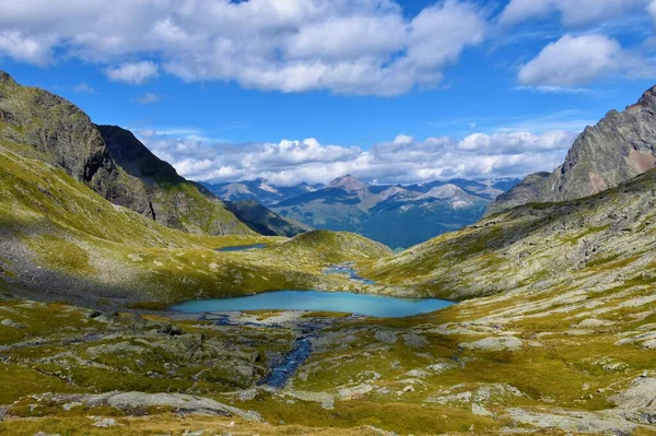 Scenic View Mittelsee Gradental Valley Schober Group High Tauern Mountains — Photo