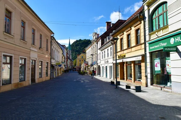 Celje Slovenia Settembre 2022 Piazza Principale Della Città Celje Stajerska — Foto Stock