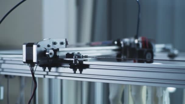 Mecanismo de impressão da impressora 3D — Vídeo de Stock
