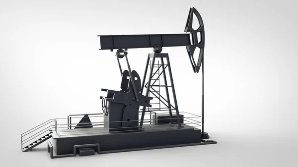 Animation of an oil pump station — 스톡 사진