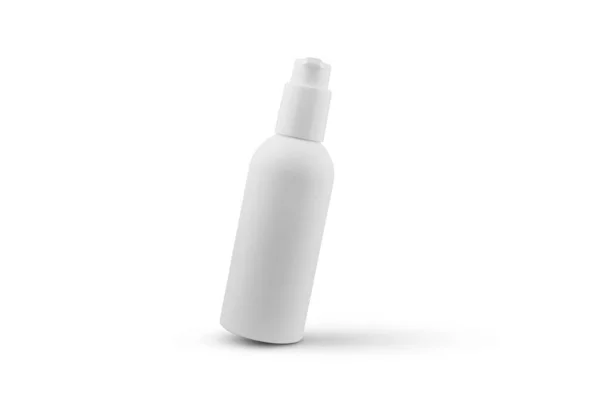 Pacote Cosmético Branco Isolado Fundo Branco — Fotografia de Stock