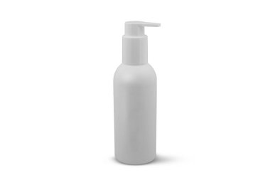 beyaz arkaplanda izole edilmiş beyaz kozmetik paketi