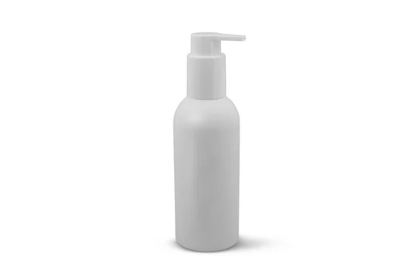 Pacote Cosmético Branco Isolado Fundo Branco — Fotografia de Stock