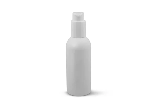 Pacote Cosmético Branco Isolado Fundo Branco — Fotografia de Stock