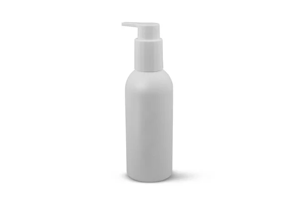 Pacote Cosmético Branco Isolado Fundo Branco — Fotografia de Stock