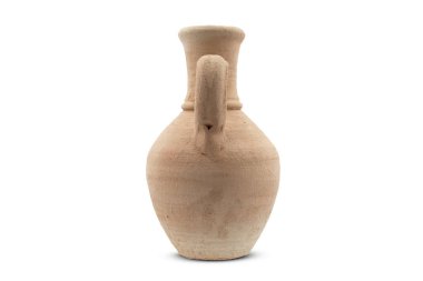 Çömlek sürahisi beyaz arkaplanda izole edildi