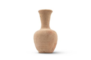 Çömlek sürahisi beyaz arkaplanda izole edildi