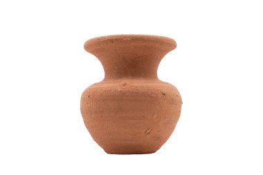 Çömlek sürahisi beyaz arkaplanda izole edildi